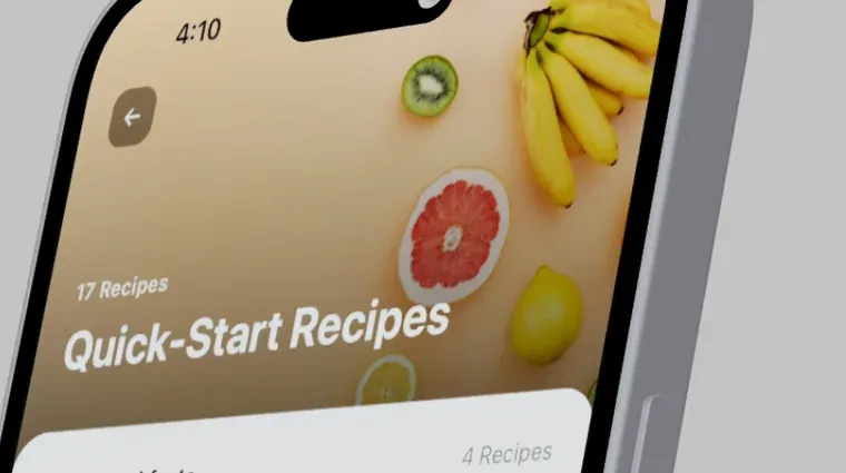 The app showing a personalised fat loss nutrition plan, food tracking and progress